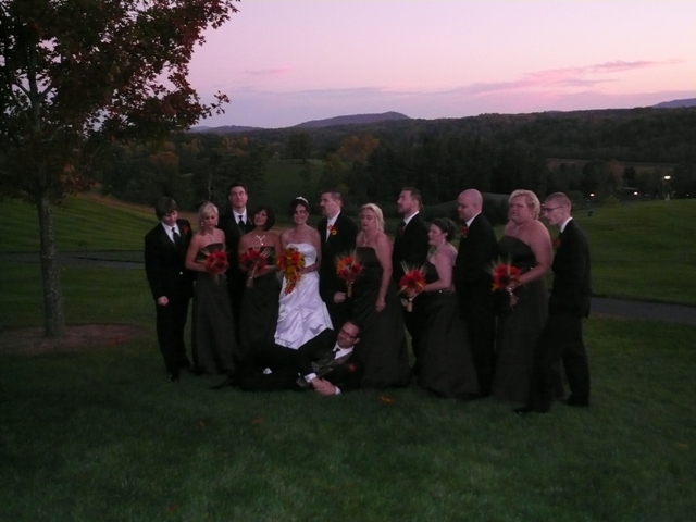 Chad and Holly Powell and Wedding Party